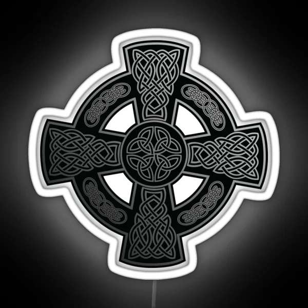 Celtic Cross RGB Neon Sign