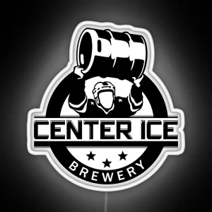 Center Ice Brewery RGB Neon Sign