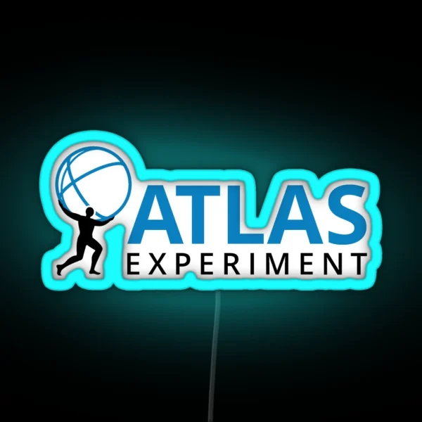 CERN ATLAS Detector Logo RGB Neon Sign