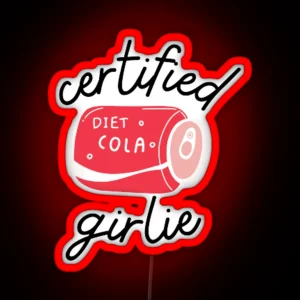 Certified Diet Cola Girlie RGB Neon Sign