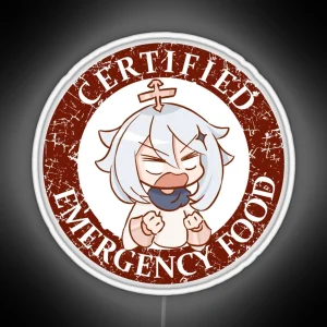 Certified Emergency Food Paimon Genshin Impact RGB Neon Sign