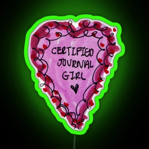 Certified Journal Girl RGB Neon Sign
