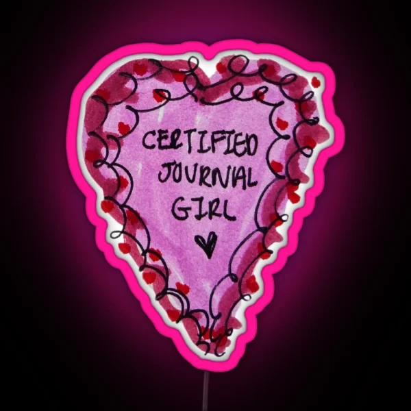 Certified Journal Girl RGB Neon Sign