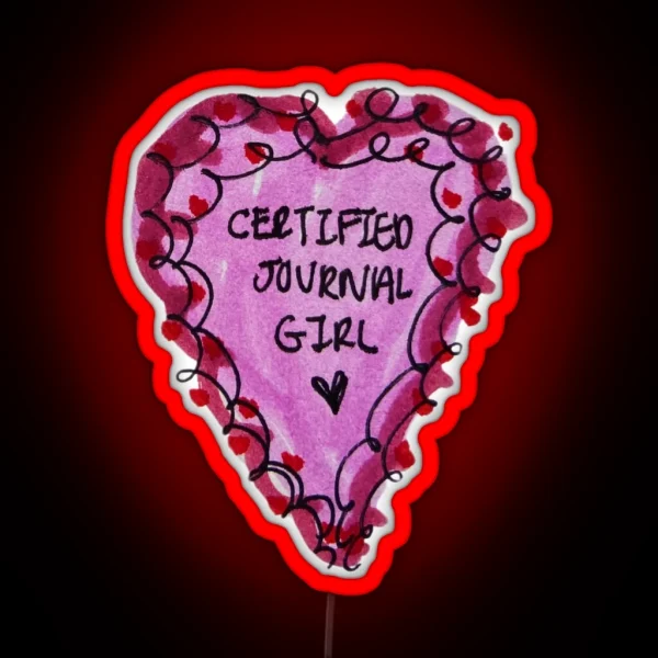 Certified Journal Girl RGB Neon Sign