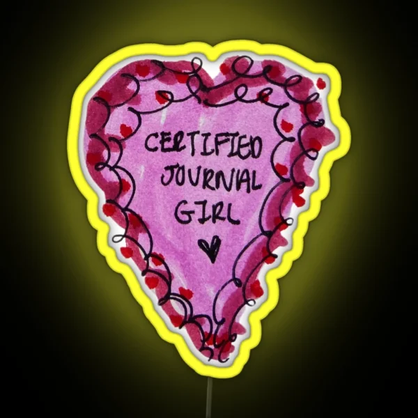 Certified Journal Girl RGB Neon Sign