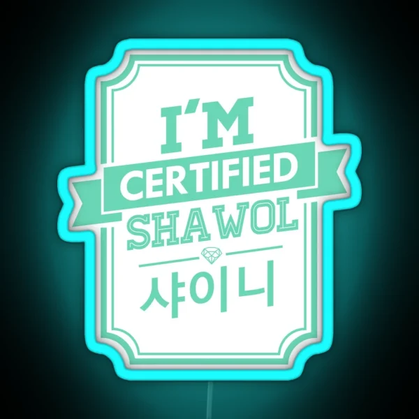 Certified Shinee SHAWOL RGB Neon Sign