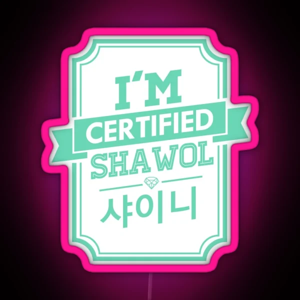 Certified Shinee SHAWOL RGB Neon Sign