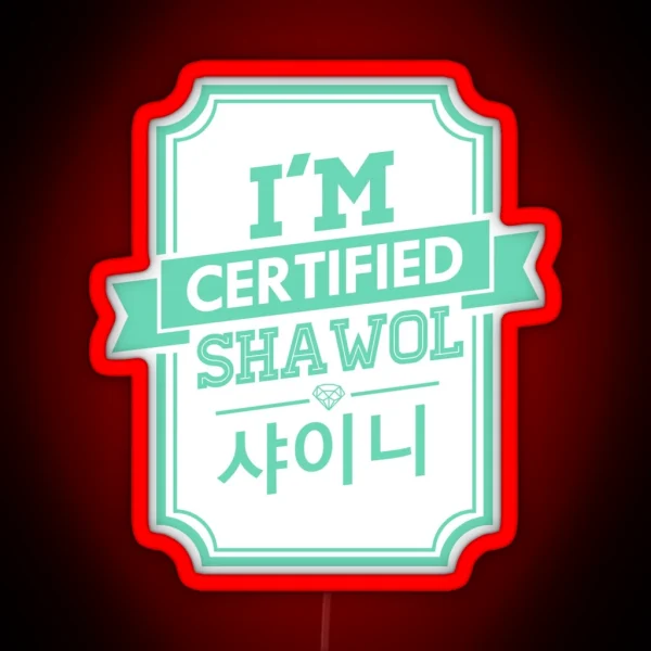 Certified Shinee SHAWOL RGB Neon Sign