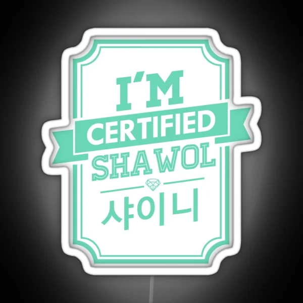 Certified Shinee SHAWOL RGB Neon Sign