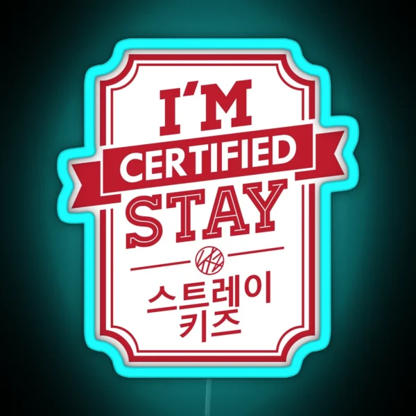 Certified STAY STRAY KIDS RGB Neon Sign