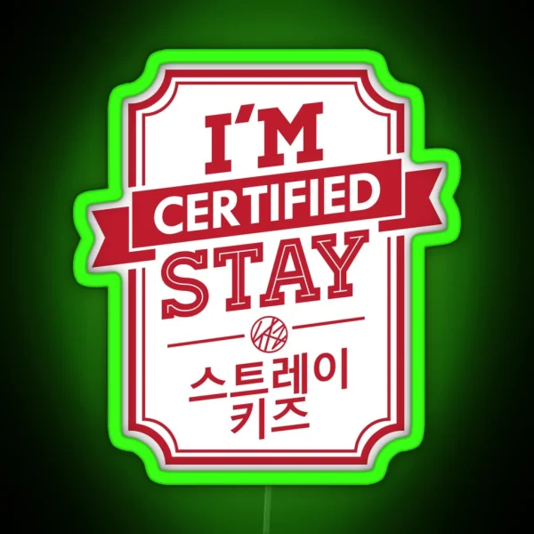 Certified STAY STRAY KIDS RGB Neon Sign