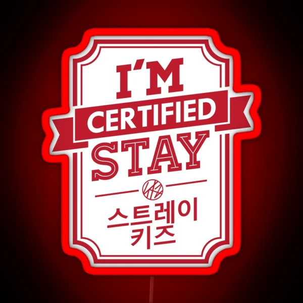 Certified STAY STRAY KIDS RGB Neon Sign