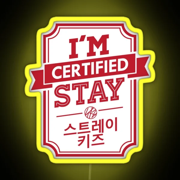 Certified STAY STRAY KIDS RGB Neon Sign