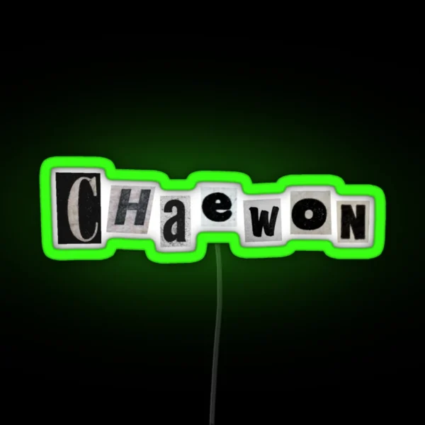 Chaewon RGB Neon Sign