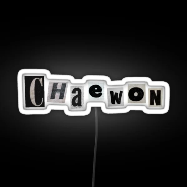 Chaewon RGB Neon Sign