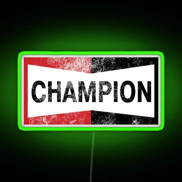 Champion Vintage Logo RGB Neon Sign