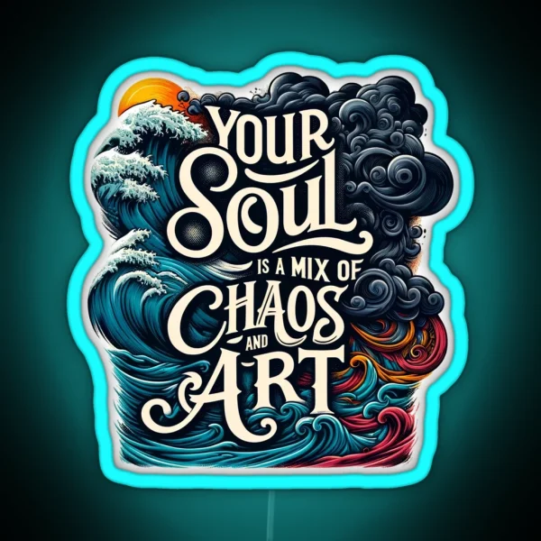 Chaos And Art RGB Neon Sign