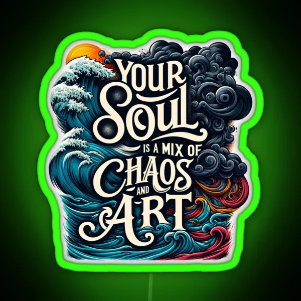 Chaos And Art RGB Neon Sign