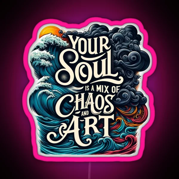 Chaos And Art RGB Neon Sign