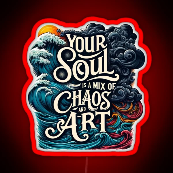 Chaos And Art RGB Neon Sign