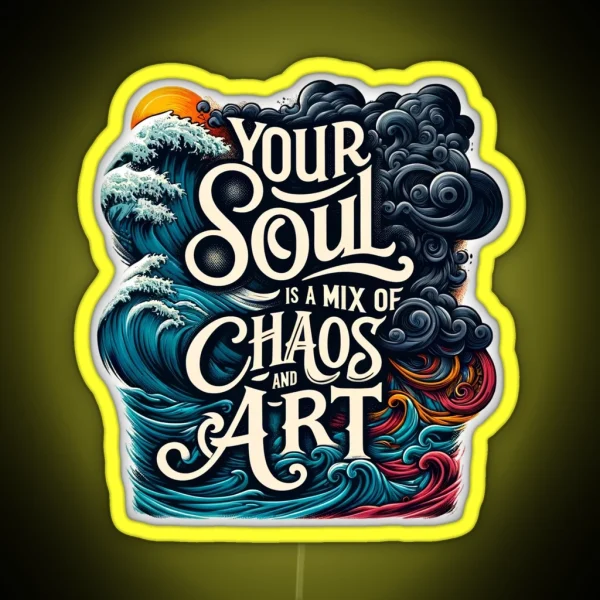Chaos And Art RGB Neon Sign