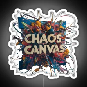 Chaos Canvas RGB Neon Sign