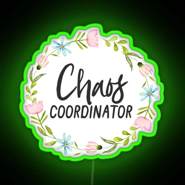 Chaos Coordinator RGB Neon Sign