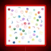 Vibrant RGB LED lightbox displaying chaotic neon art statement piece.