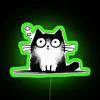 Add colorful whimsy to your space with this cat sign.
