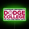 Chapman University Dodge College Film Media Arts Sign in Neon RGB