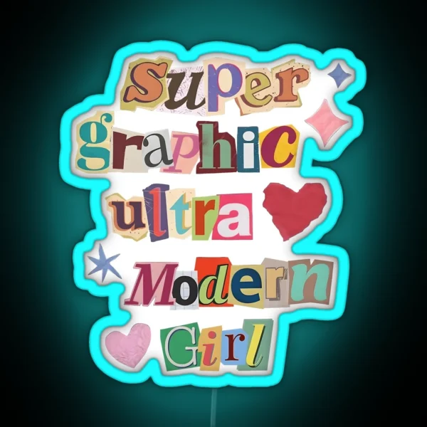 Chappell Roan Super Graphic Ultra Moden Girl RGB Neon Sign