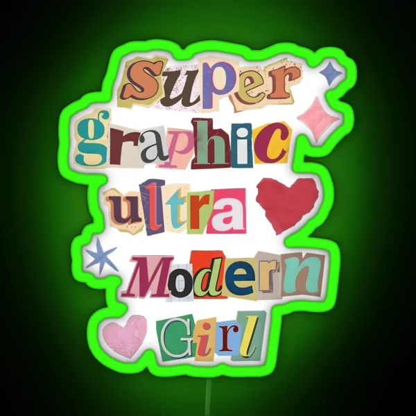 Chappell Roan Super Graphic Ultra Moden Girl RGB Neon Sign