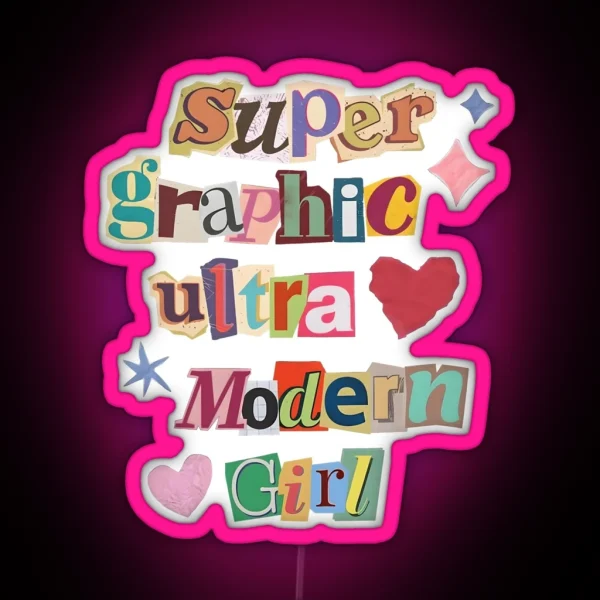 Chappell Roan Super Graphic Ultra Moden Girl RGB Neon Sign