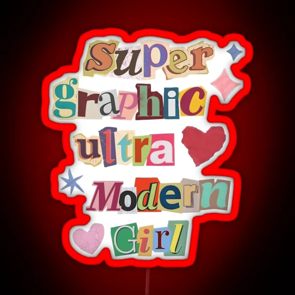 Chappell Roan Super Graphic Ultra Moden Girl RGB Neon Sign