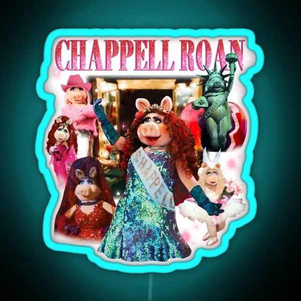 Chappell Roan X Miss Piggy RGB Neon Sign