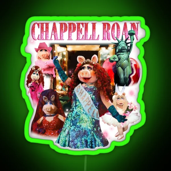 Chappell Roan X Miss Piggy RGB Neon Sign