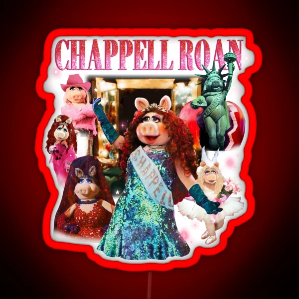 Chappell Roan X Miss Piggy RGB Neon Sign