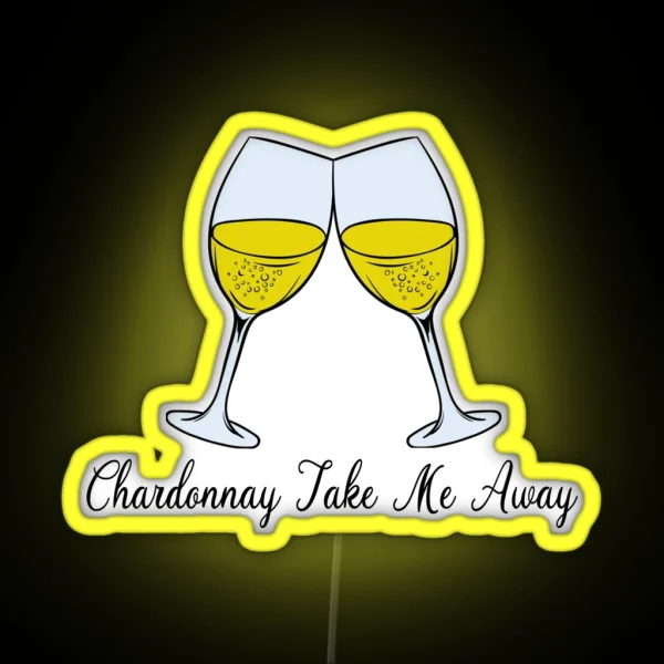 Chardonnay Led Chardonnay Gift Chardonnay RGB Neon Sign