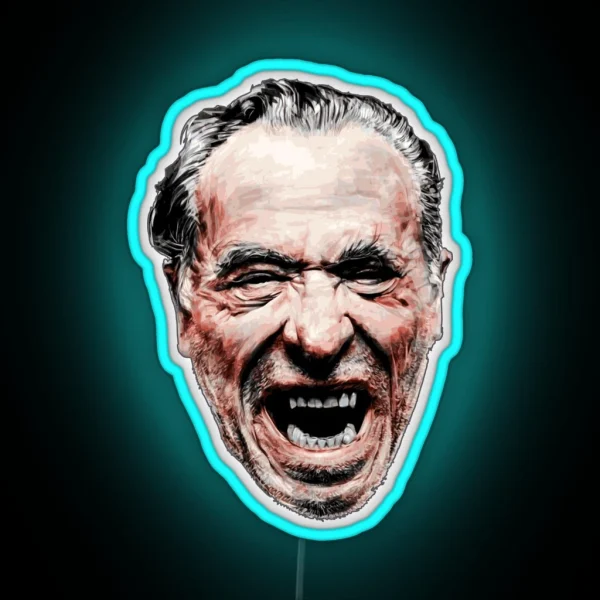Charles Bukowski RGB Neon Sign