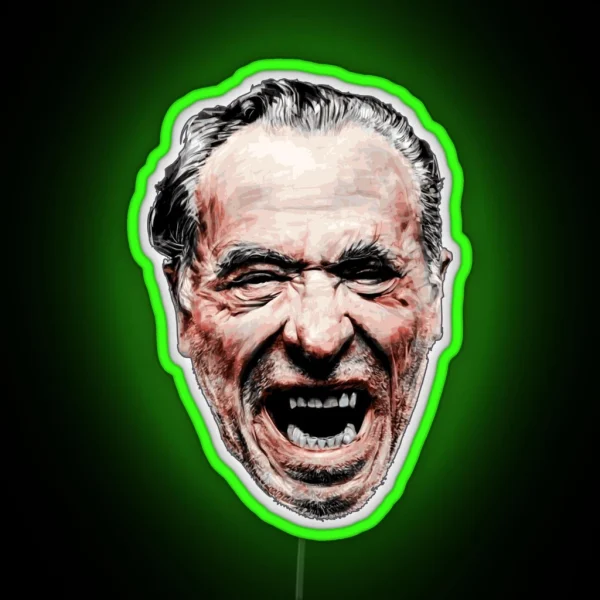 Charles Bukowski RGB Neon Sign