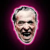 Charles Bukowski Inspired Vibrant Color Changing RGB Neon Sign Display
