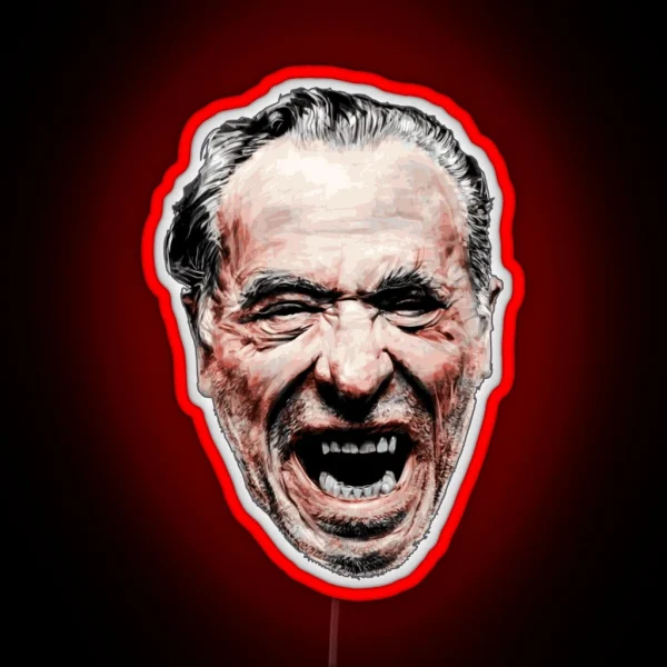 Charles Bukowski RGB Neon Sign