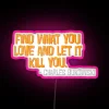 Vintage Literary Inspired Charles Bukowski Style RGB Neon Sign Artwork