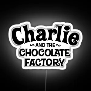 Charlie And The Chocolate Factory Logo RGB Neon Sign