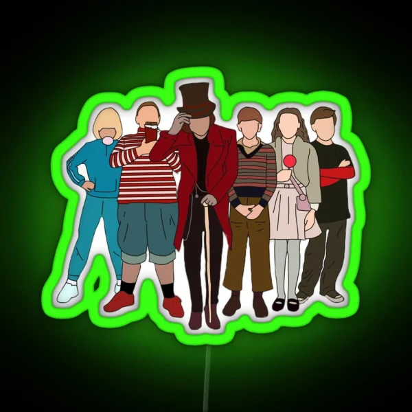 Charlie And The Chocolate Factory RGB Neon Sign
