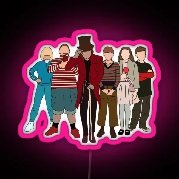 Charlie And The Chocolate Factory RGB Neon Sign