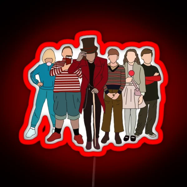 Charlie And The Chocolate Factory RGB Neon Sign