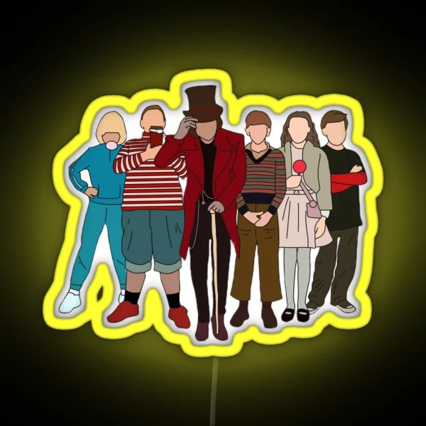 Charlie And The Chocolate Factory RGB Neon Sign