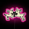 Add personalized ambiance with customizable colorful RGB neon LED signs