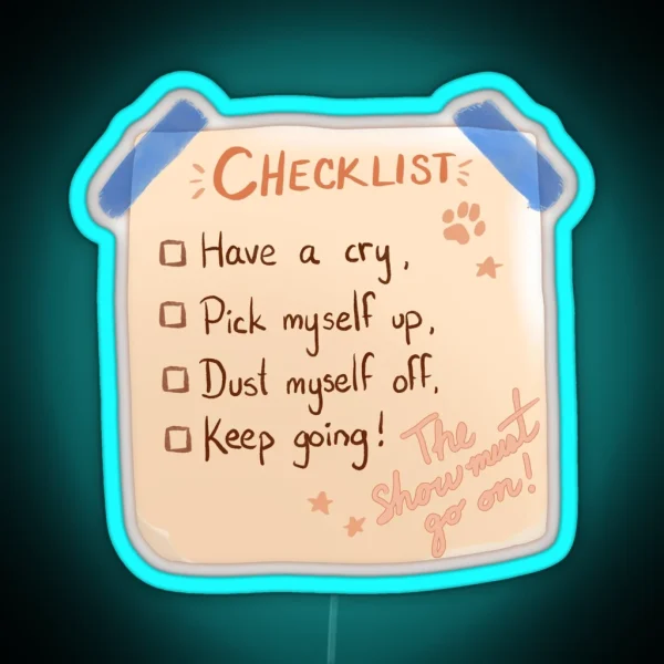 Checklist RGB Neon Sign